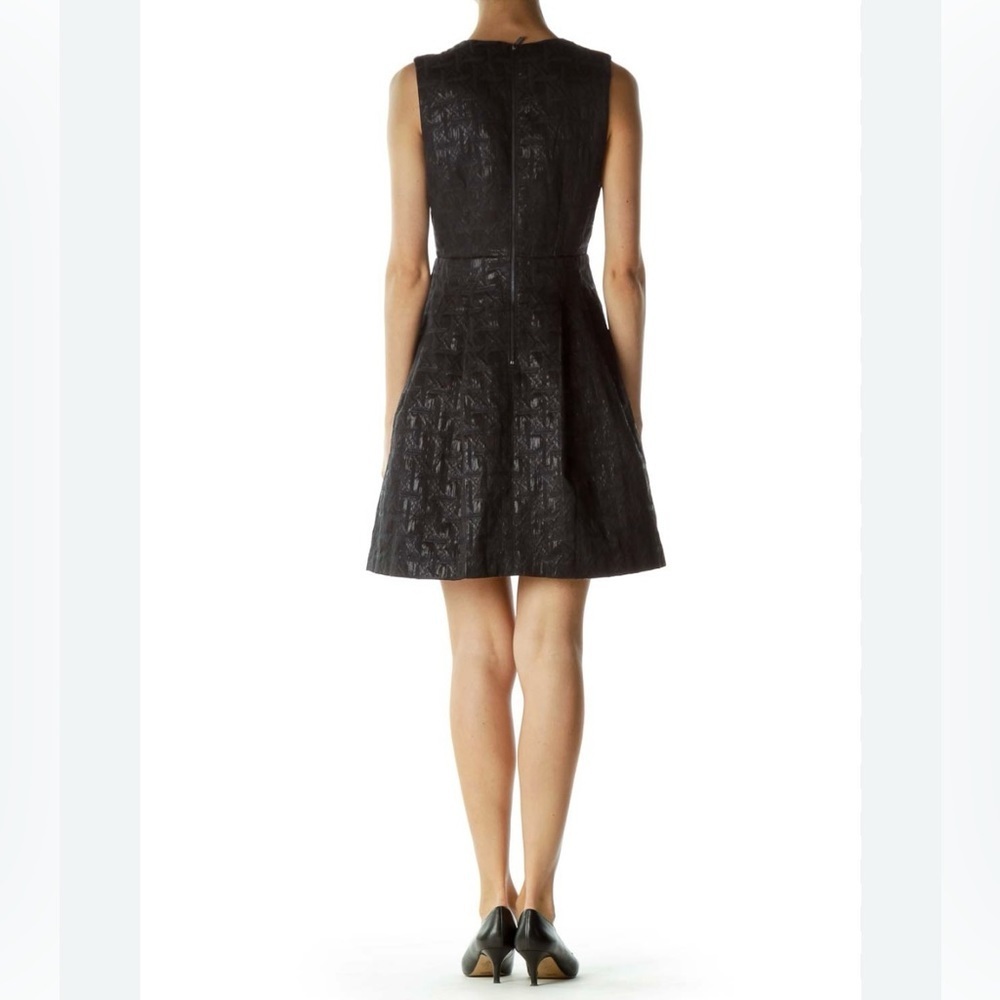 KIRNA ZABETE at TARGET Party Career Black Metallic Surplice Sleeveless Dress 14 - Picture 2 of 16